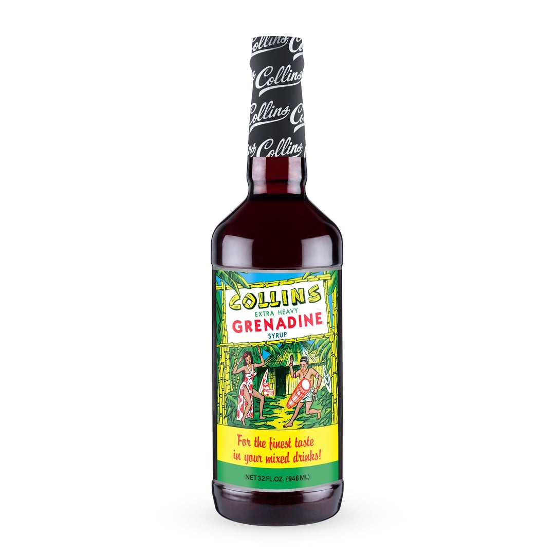 Collins Grenadine Cocktail Syrup, 32 Oz - lily & onyx