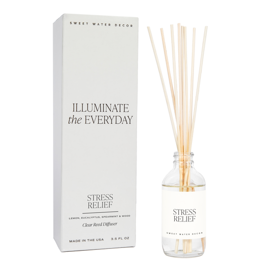Sweet Water Decor Stress Relief Clear Reed Diffuser - lily & onyx