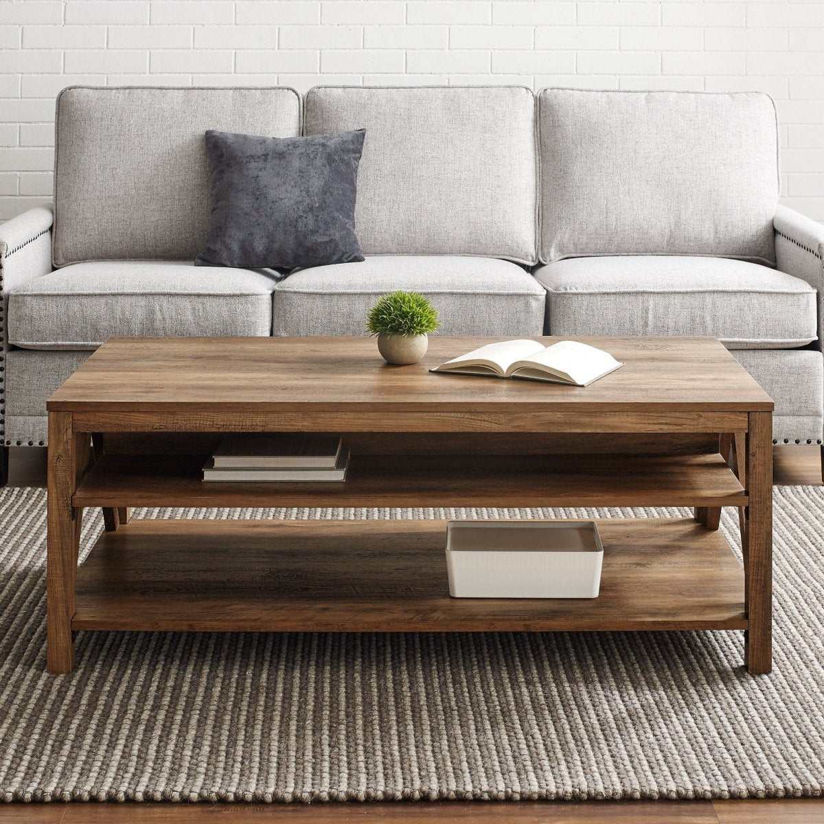 Walker Edison A-Frame Coffee Table - lily & onyx