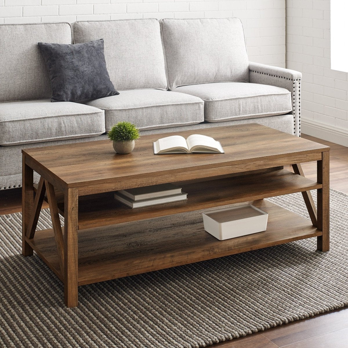 Walker Edison A-Frame Coffee Table - lily & onyx