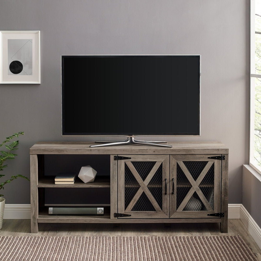 
                      
                        Walker Edison Abilene 58" 2 Door Industrial Farmhouse TV Stand - lily & onyx
                      
                    