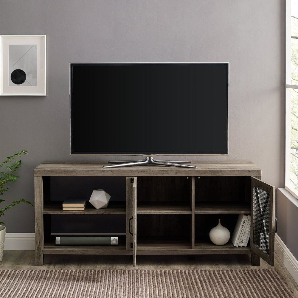 
                      
                        Walker Edison Abilene 58" 2 Door Industrial Farmhouse TV Stand - lily & onyx
                      
                    