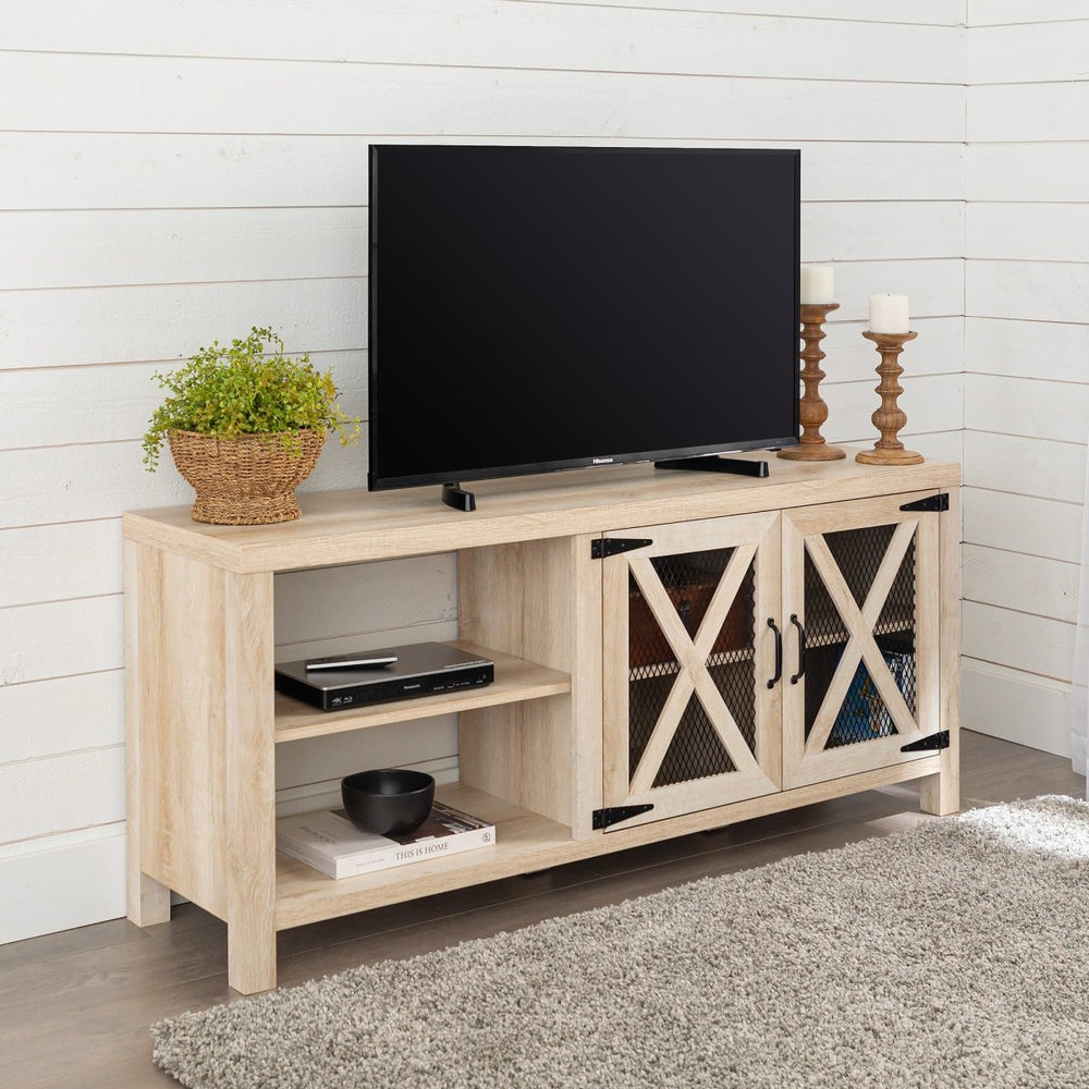 
                      
                        Walker Edison Abilene 58" 2 Door Industrial Farmhouse TV Stand - lily & onyx
                      
                    