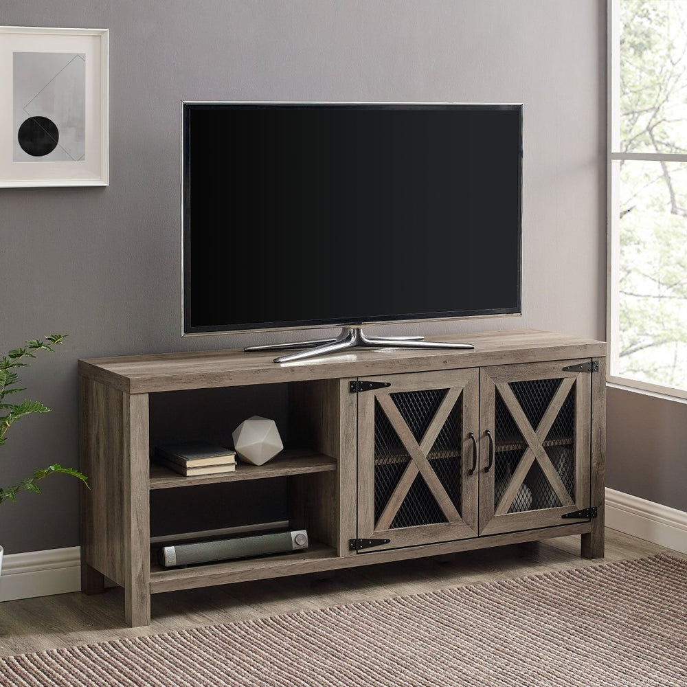 
                      
                        Walker Edison Abilene 58" 2 Door Industrial Farmhouse TV Stand - lily & onyx
                      
                    