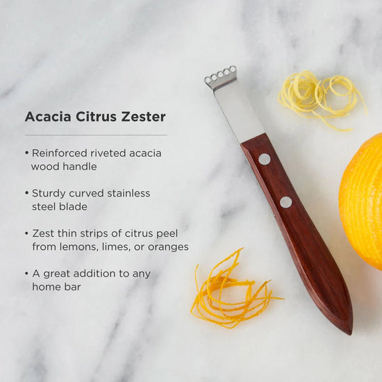 Viski Acacia Citrus Zester - lily & onyx