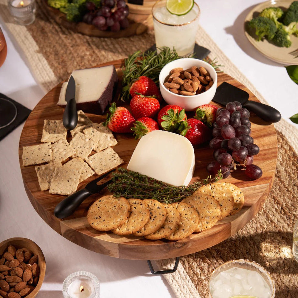 
                      
                        Twine Living Acacia Wood Footed Cheese Board & Knife Set - lily & onyx
                      
                    