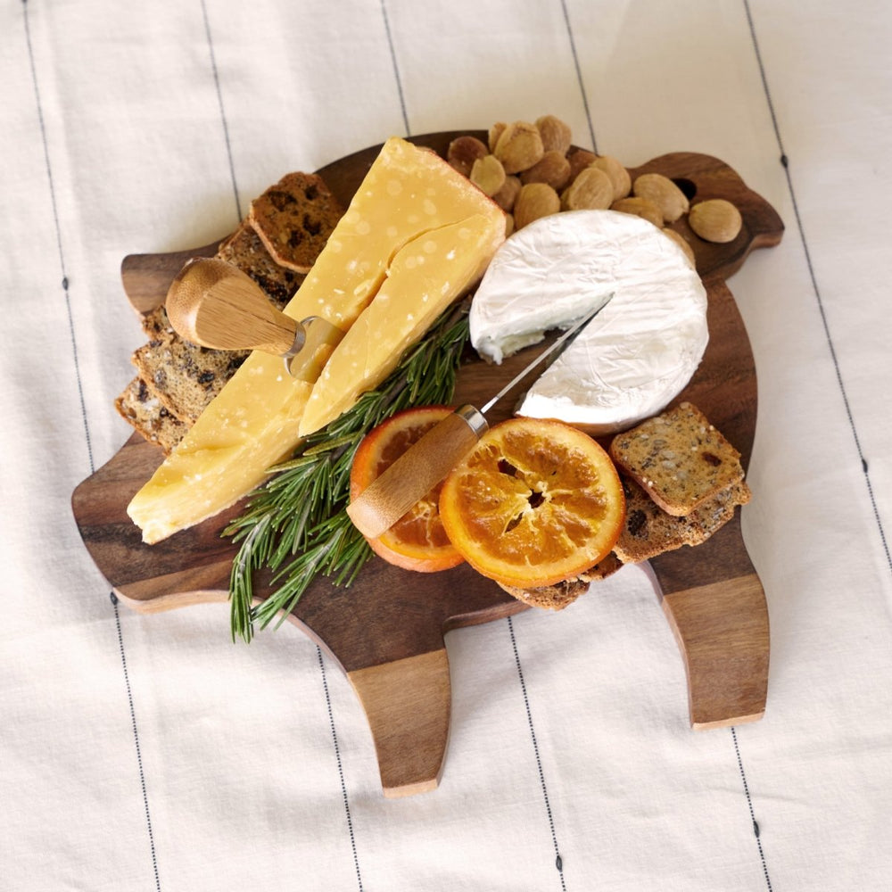 Twine Acacia Wood Pig Cheese Board - lily & onyx