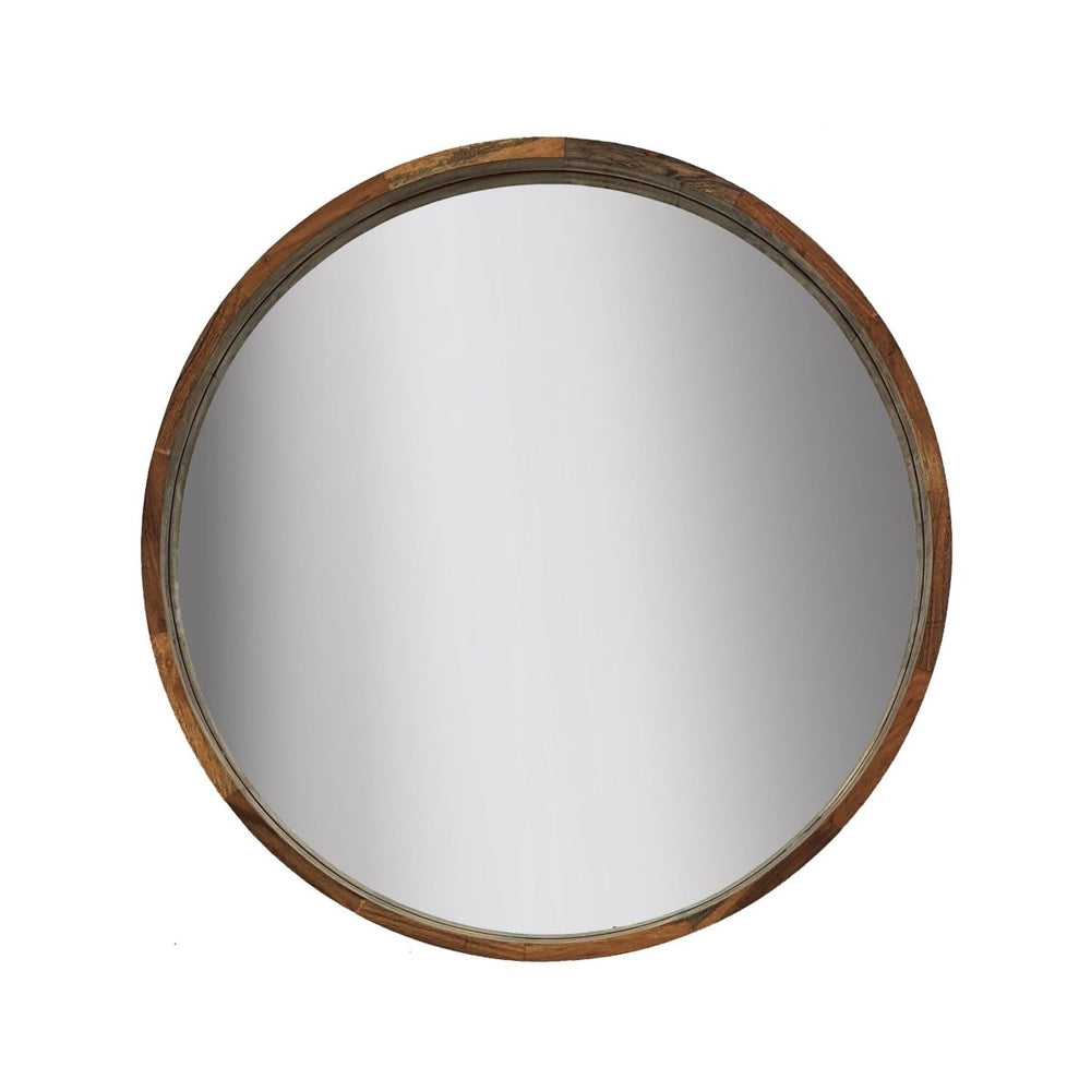 
                      
                        Sagebrook Home Acacia Wood Round Mirror, 24" - lily & onyx
                      
                    