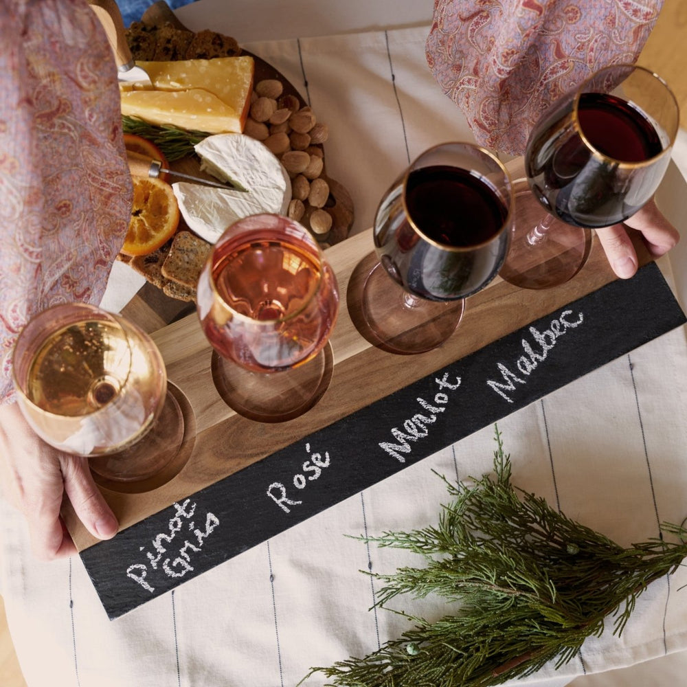 
                      
                        Twine Acacia Wood Wine Flight Board - lily & onyx
                      
                    