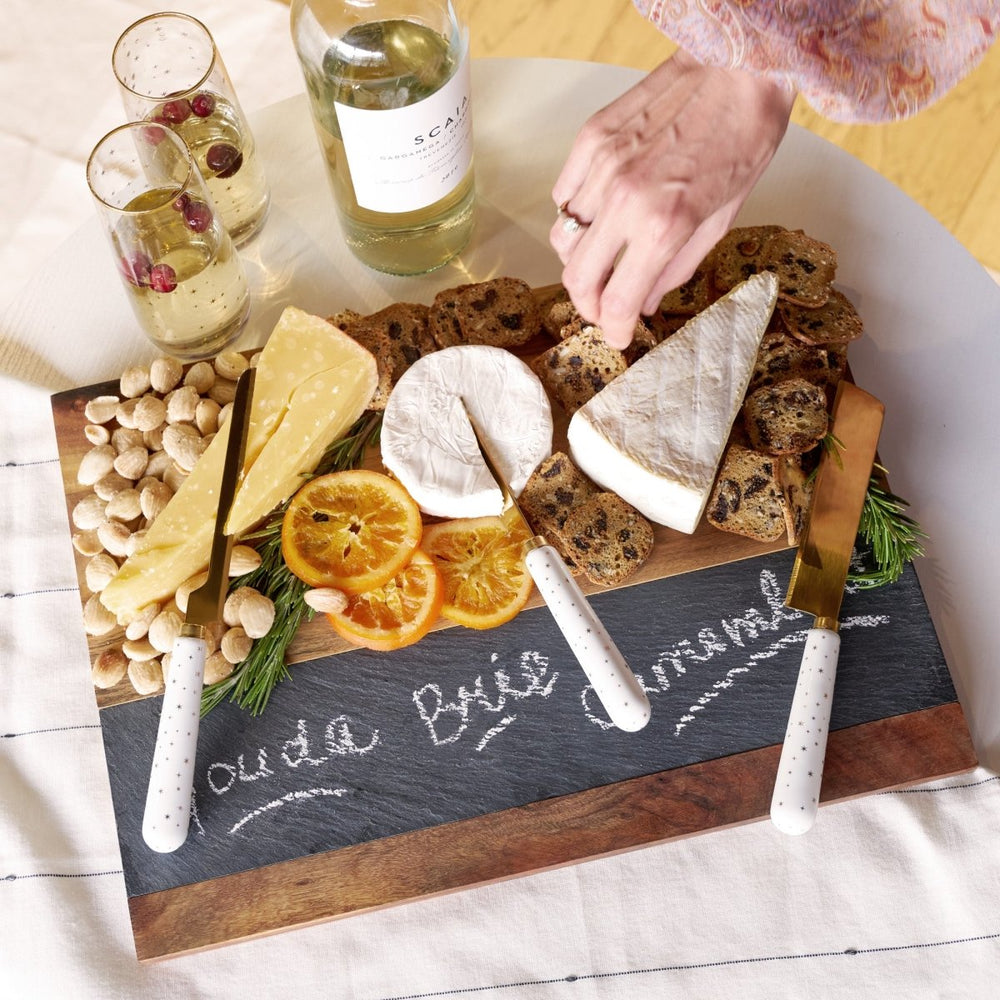 
                      
                        Twine Acacia Wood with Slate Cheese Board - lily & onyx
                      
                    