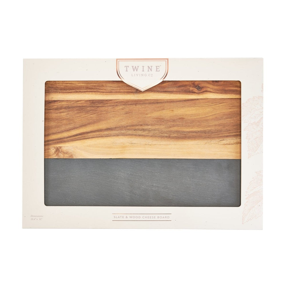 
                      
                        Twine Acacia Wood with Slate Cheese Board - lily & onyx
                      
                    
