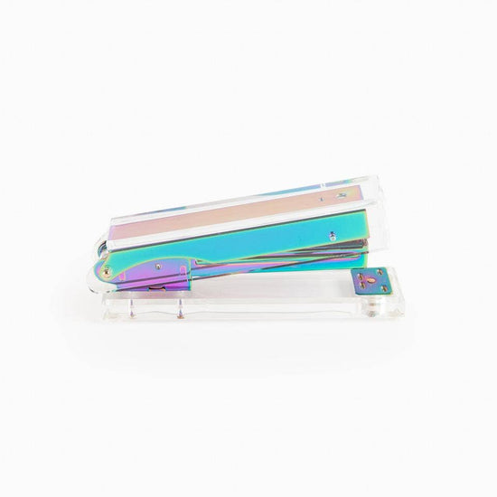 Poketo Acrylic Stapler in Iridescent - lily & onyx