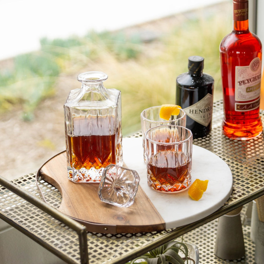 
                      
                        Viski Admiral™ 3 Piece Decanter & Tumbler Set - lily & onyx
                      
                    