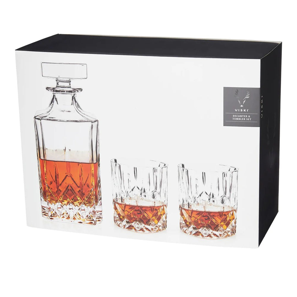 
                      
                        Viski Admiral™ 3 Piece Decanter & Tumbler Set - lily & onyx
                      
                    