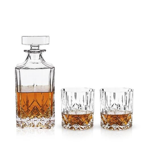 
                      
                        Viski Admiral™ 3 Piece Decanter & Tumbler Set - lily & onyx
                      
                    