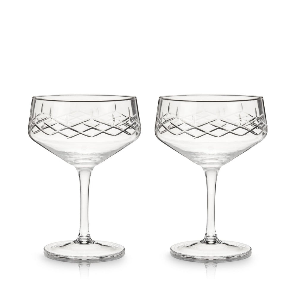 
                      
                        Viski Admiral Coupe Glasses, Set of 2 - lily & onyx
                      
                    