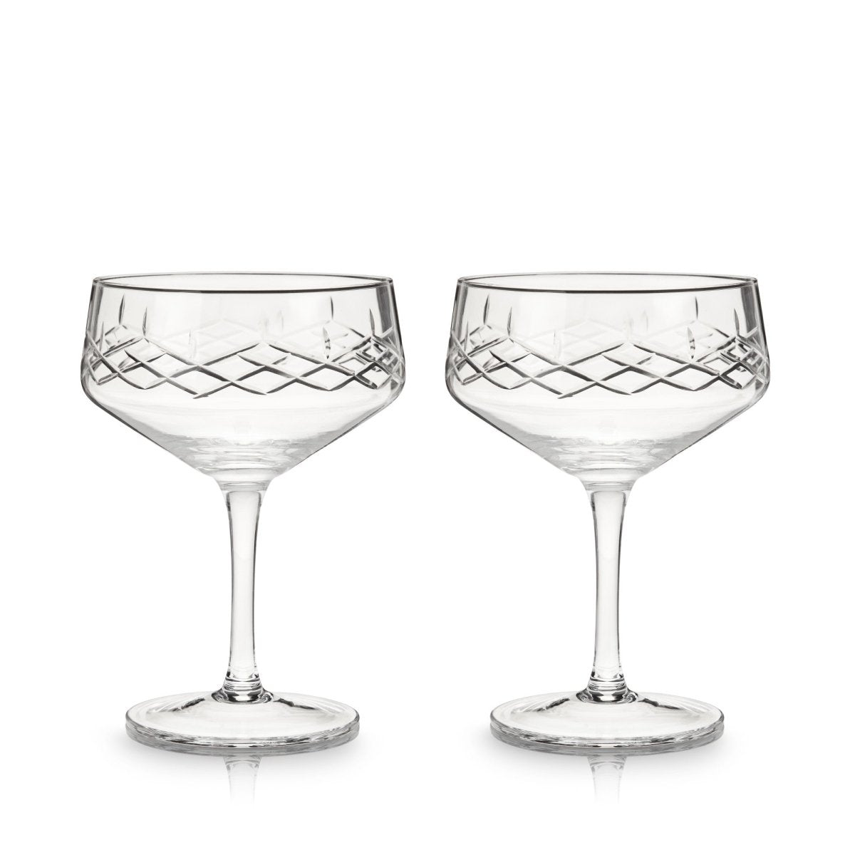 Viski Admiral Coupe Glasses, Set of 2 - lily & onyx