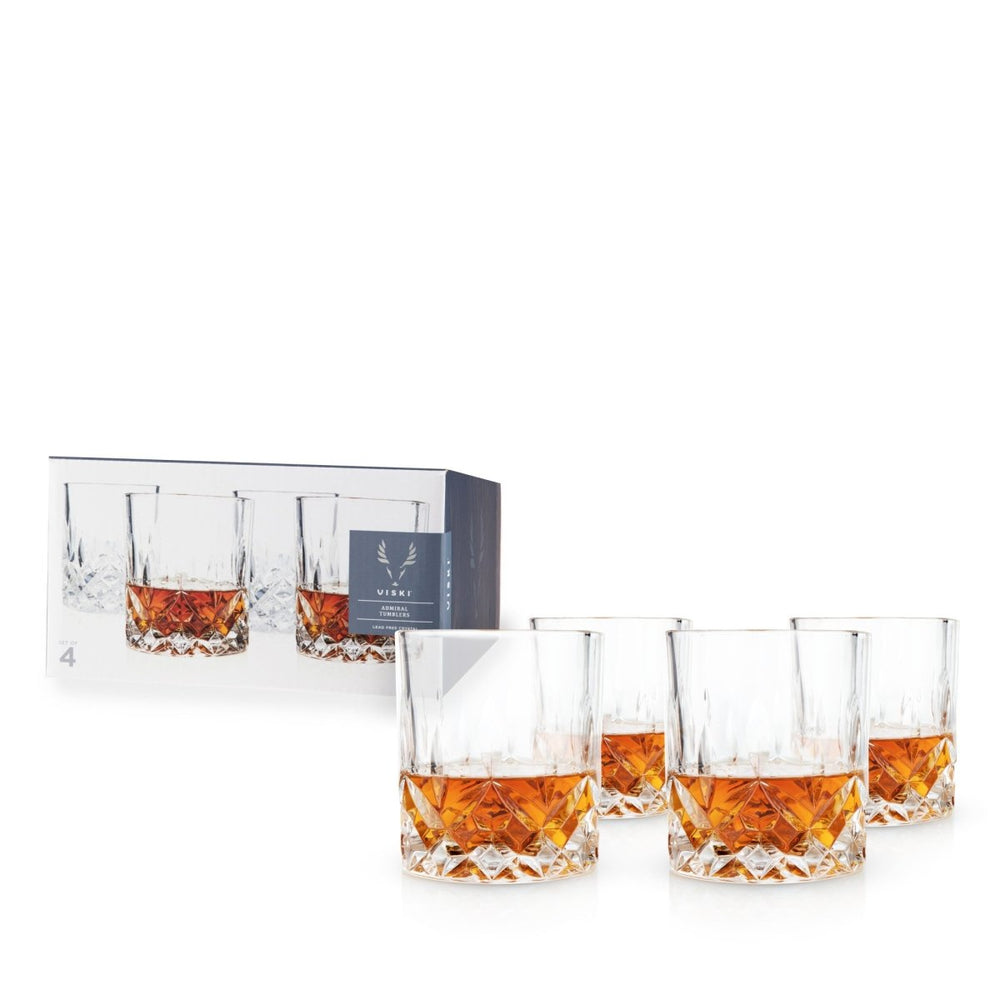 
                      
                        Viski Admiral Crystal Tumblers, Set of 4 - lily & onyx
                      
                    