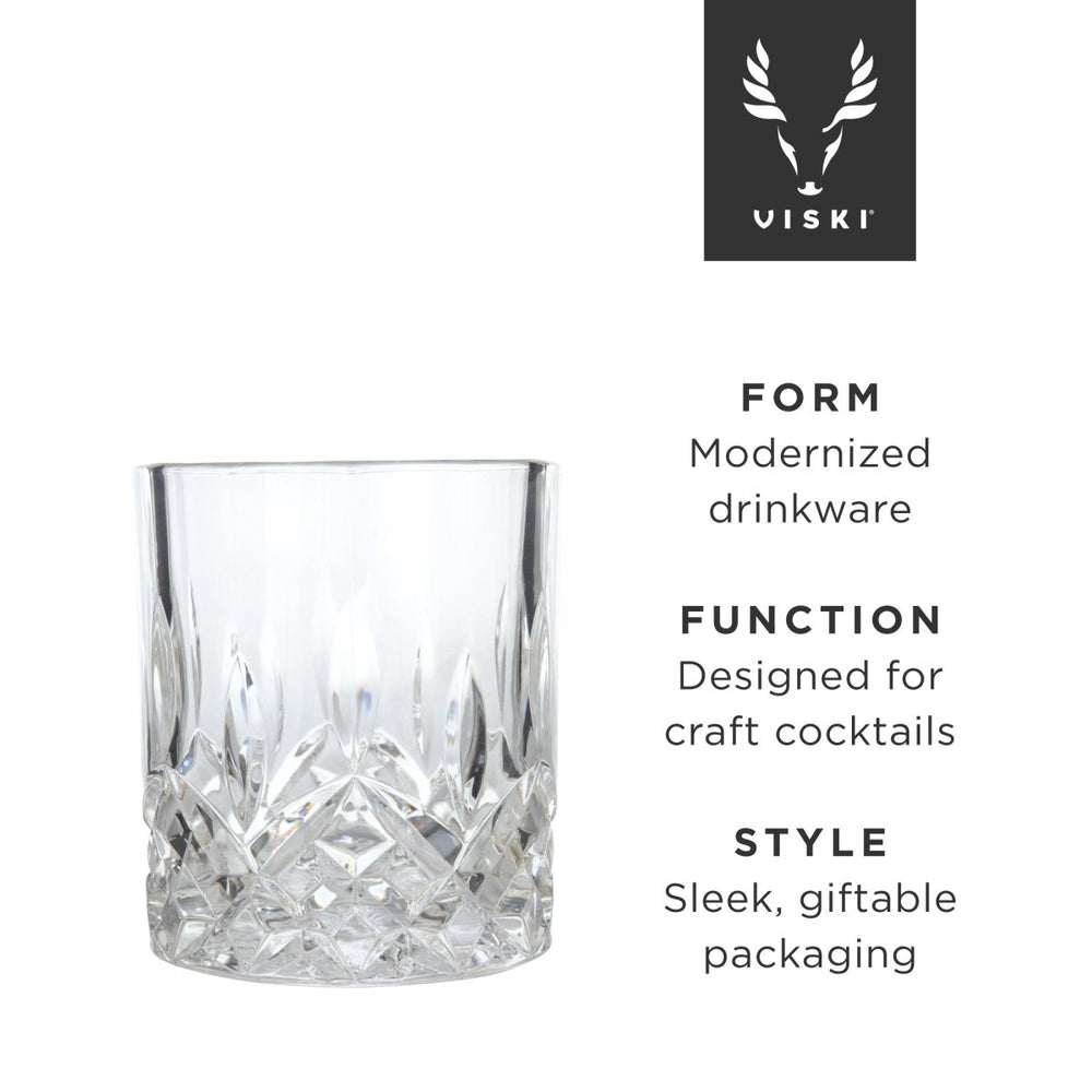 
                      
                        Viski Admiral Crystal Tumblers, Set of 4 - lily & onyx
                      
                    