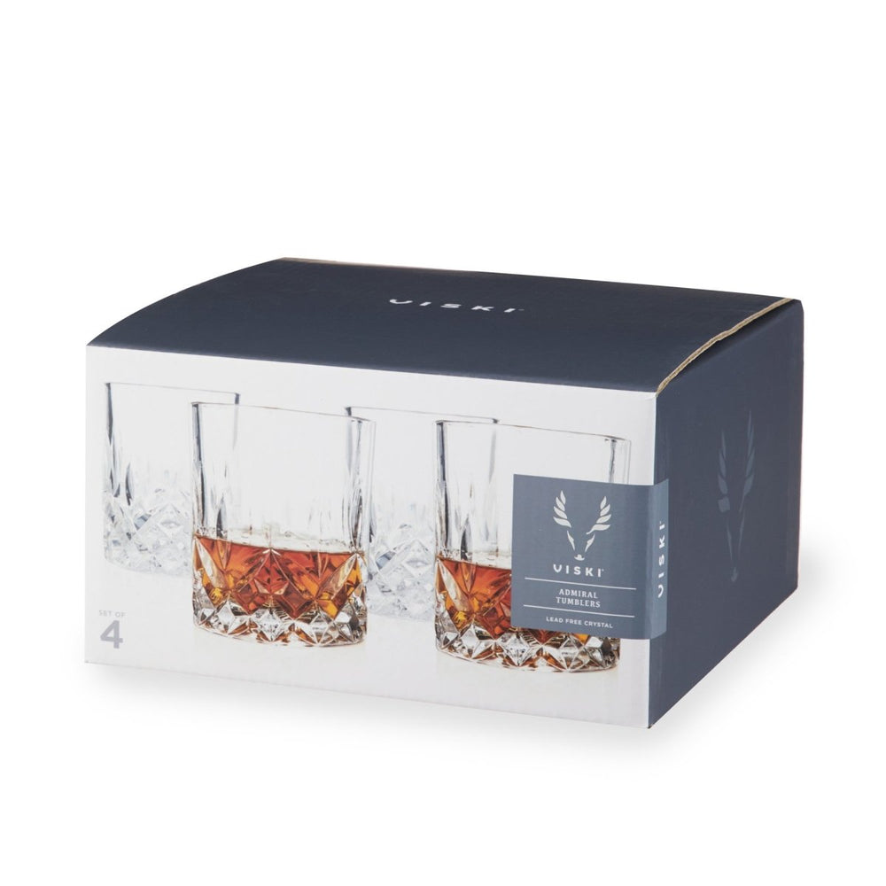 
                      
                        Viski Admiral Crystal Tumblers, Set of 4 - lily & onyx
                      
                    