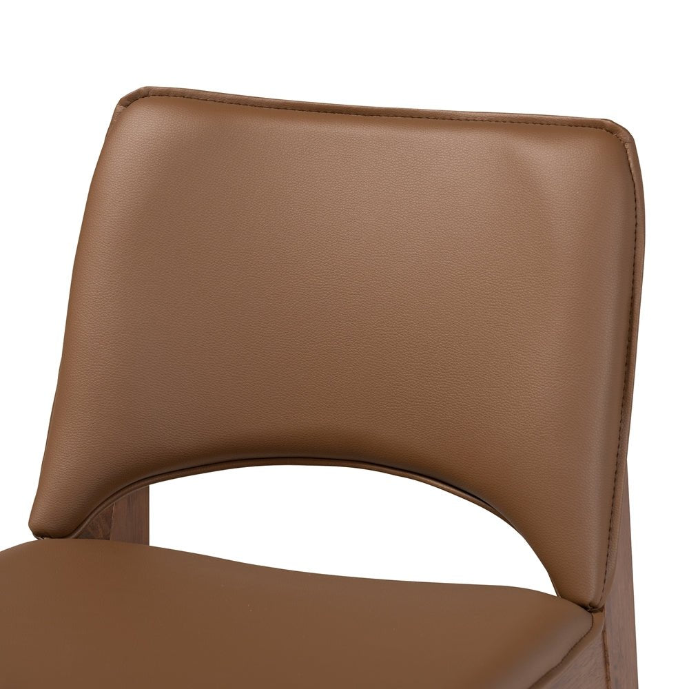 
                      
                        Baxton Studio Afton Mid Century Modern Faux Leather & Walnut Brown Finished Wood 2 Piece Dining Chair Set - lily & onyx
                      
                    