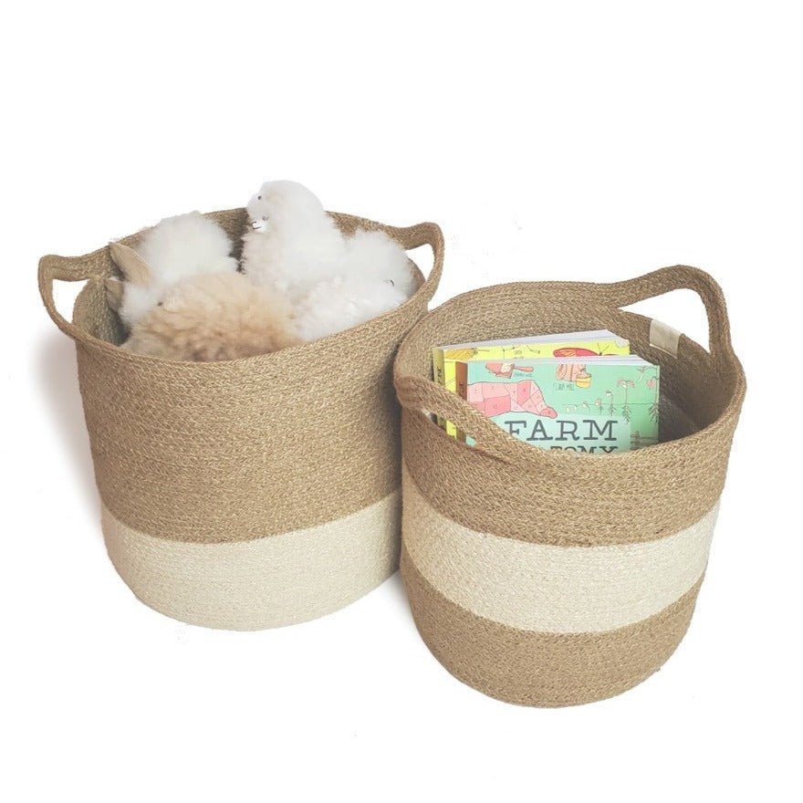 
                      
                        KORISSA Agora Colorblock Basket - lily & onyx
                      
                    