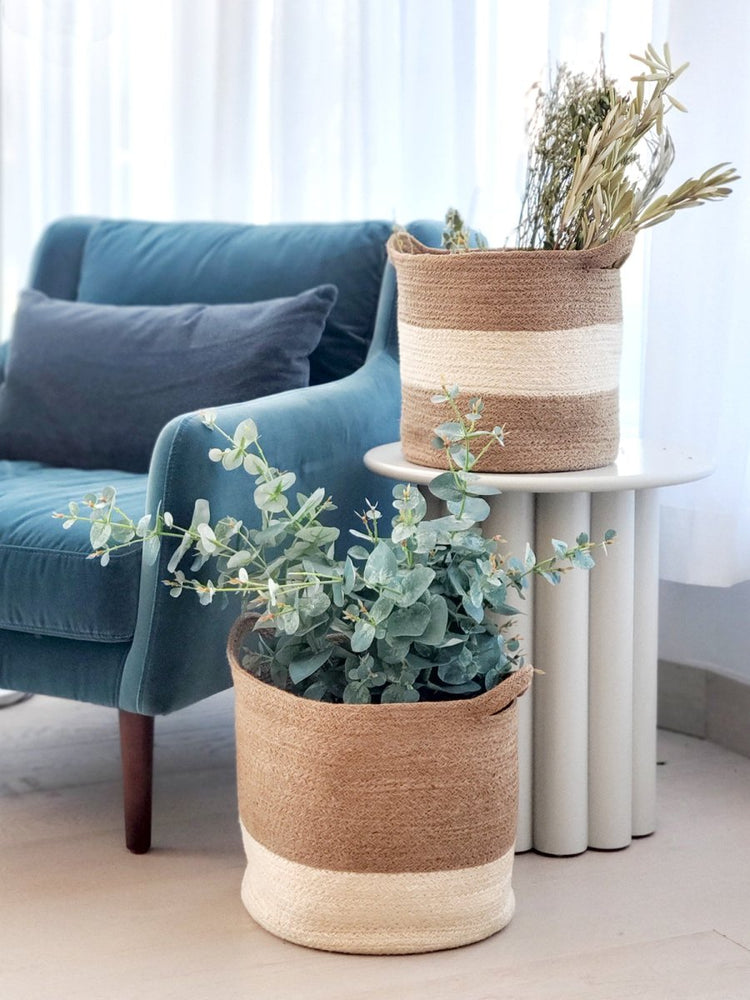KORISSA Agora Colorblock Basket - lily & onyx