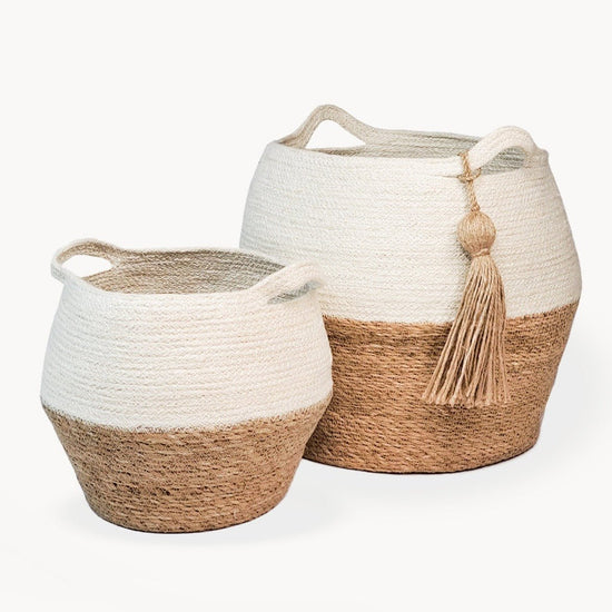 KORISSA Agora Jar Basket, Natural - lily & onyx