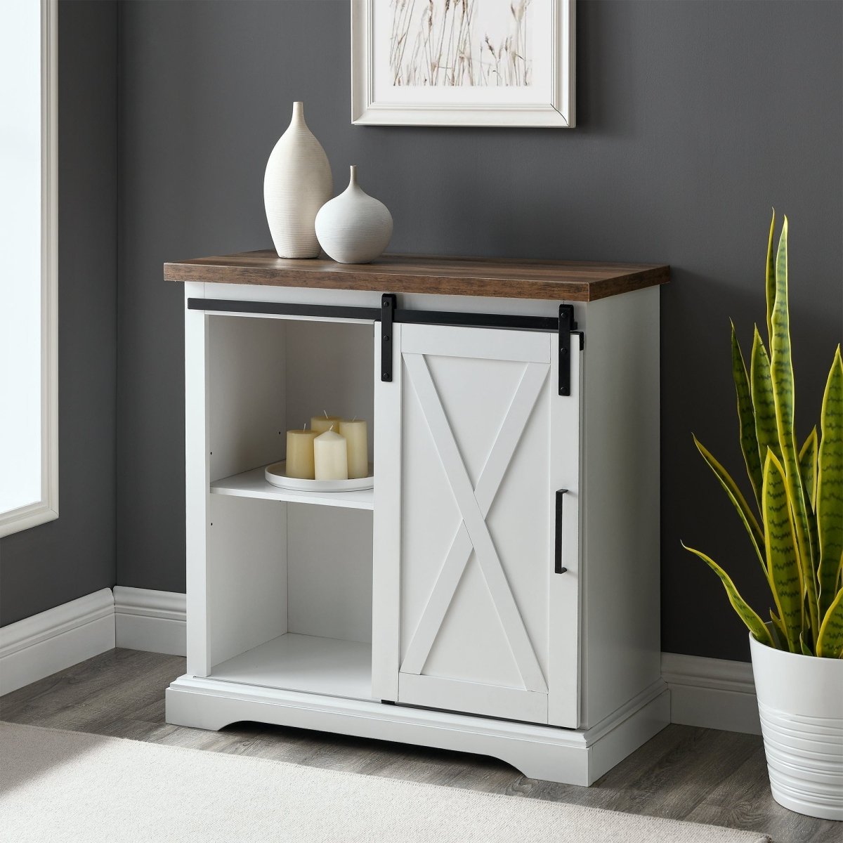 Walker Edison Alba Accent Cabinet - lily & onyx