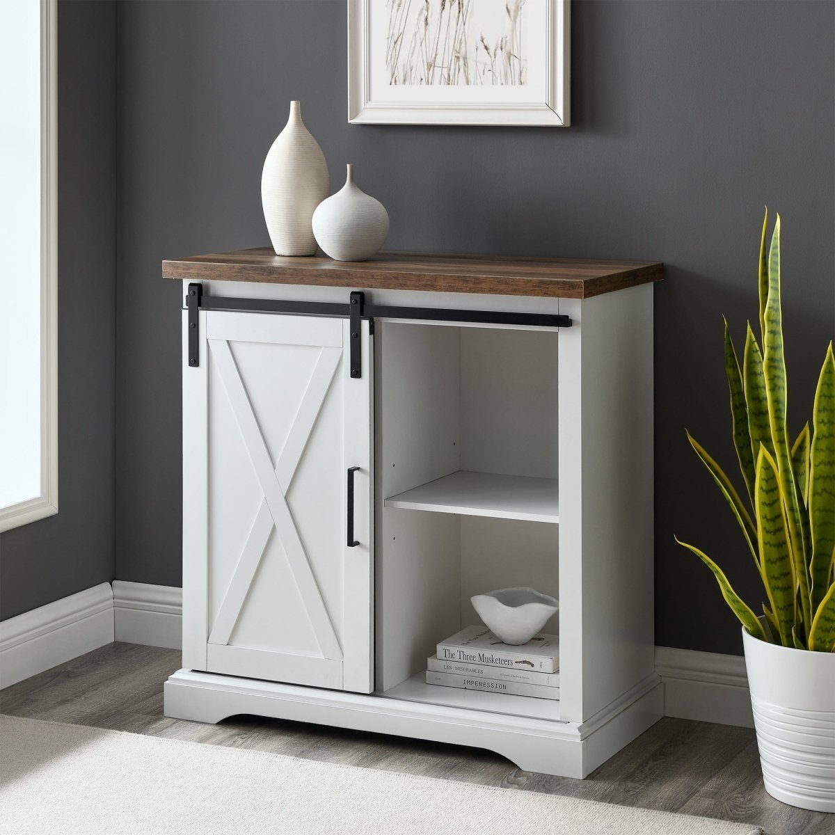 Walker Edison Alba Accent Cabinet - lily & onyx