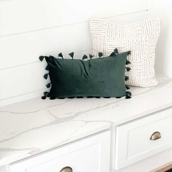 Busa Designs Alexandria Lumbar Velvet Pillow Cover - lily & onyx