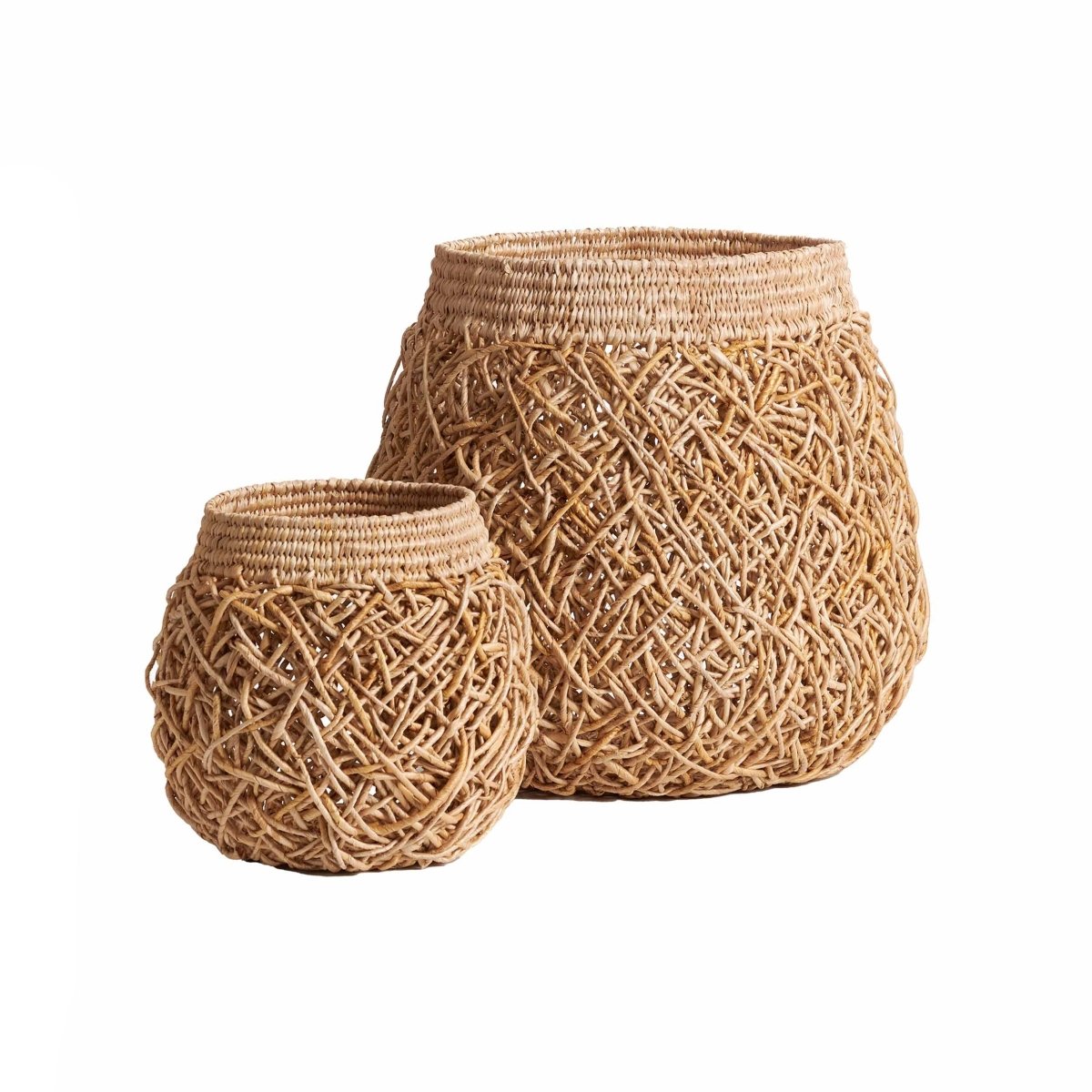 Load image into Gallery viewer, texxture Alfano™ Basket, Set of 2 - lily &amp;amp; onyx
