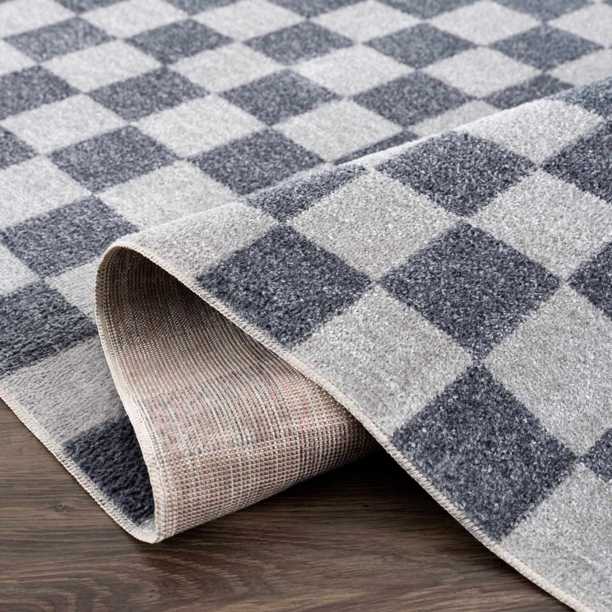 Load image into Gallery viewer, Hauteloom Alie Blue Checkered Area Rug - lily &amp;amp; onyx
