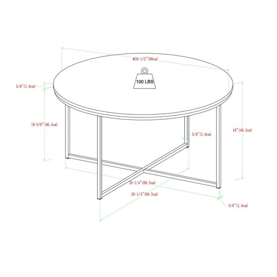 Walker Edison Alissa Coffee Table - lily & onyx