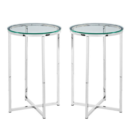 Walker Edison Alissa Side Table, Set of 2 - lily & onyx