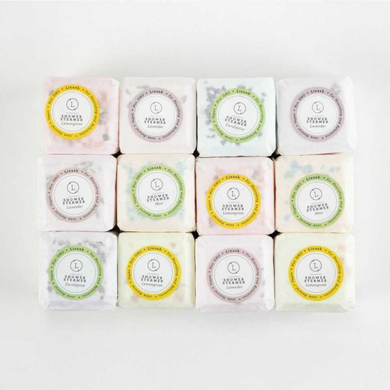 Lizush All Natural Shower Steamers and Body Scrubs Gift Set - lily & onyx
