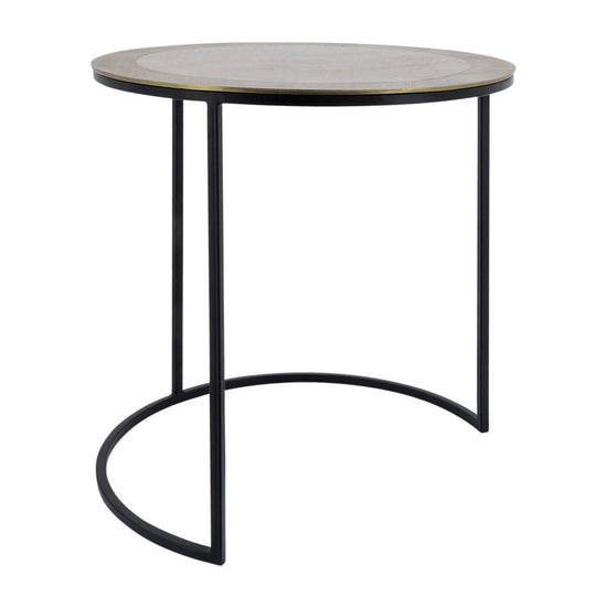 Sagebrook Home Aluminum Nesting Side Tables, Set Of 2 - lily & onyx