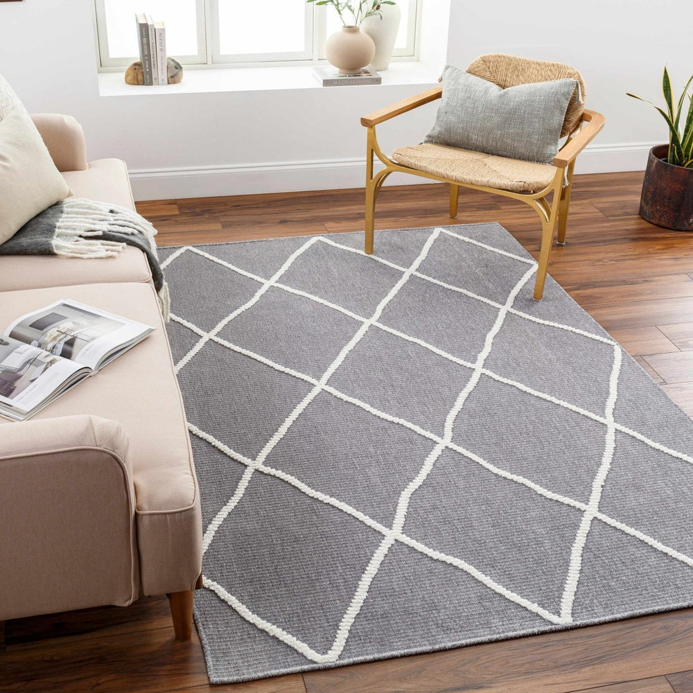 Hauteloom Amani Gray Washable Area Rug - lily & onyx