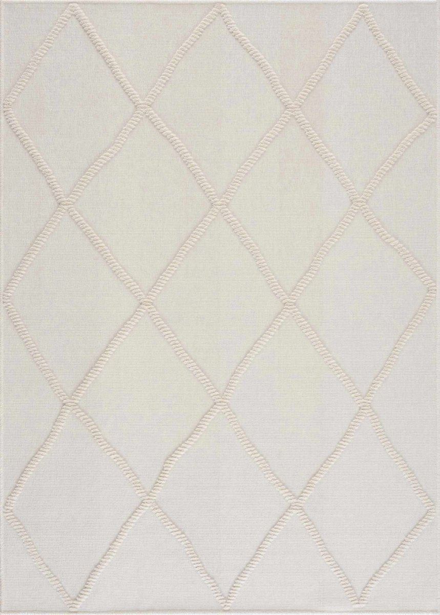 Hauteloom Amani White Washable Area Rug - lily & onyx