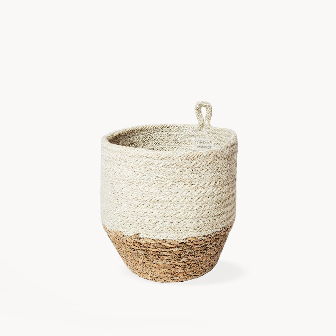 KORISSA Amari Loop Bin, Natural - lily & onyx