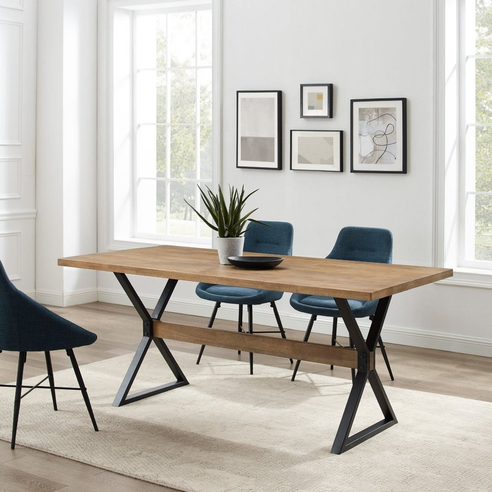 Walker Edison Amherst X Leg Dining Table - lily & onyx