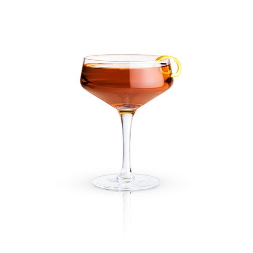 
                      
                        Viski Angled Crystal Coupe Glasses, Set of 4 - lily & onyx
                      
                    