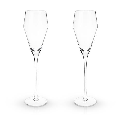 
                      
                        Viski Angled Crystal Prosecco Glasses - lily & onyx
                      
                    
