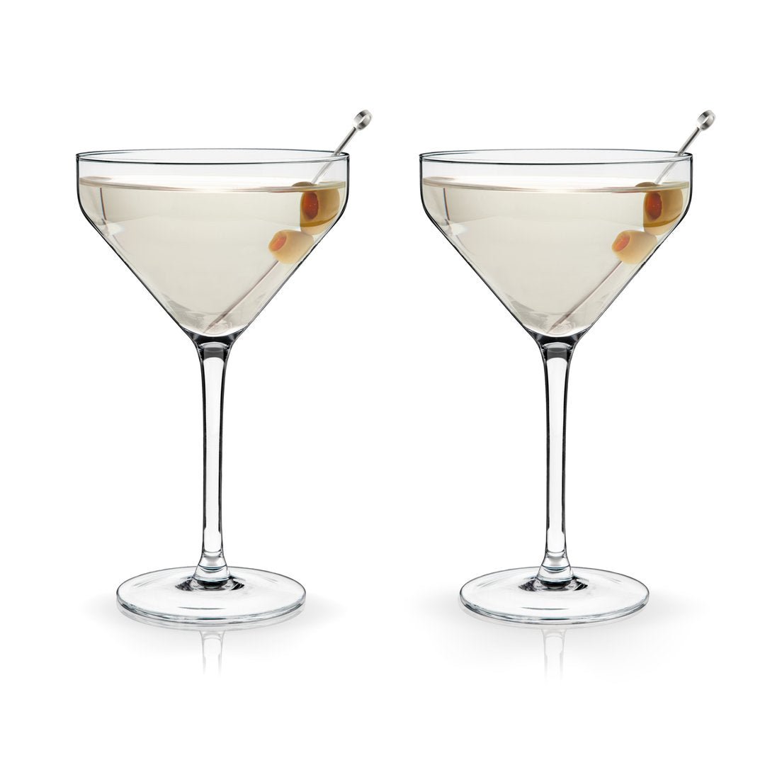 Viski Angled Martini Glasses - lily & onyx