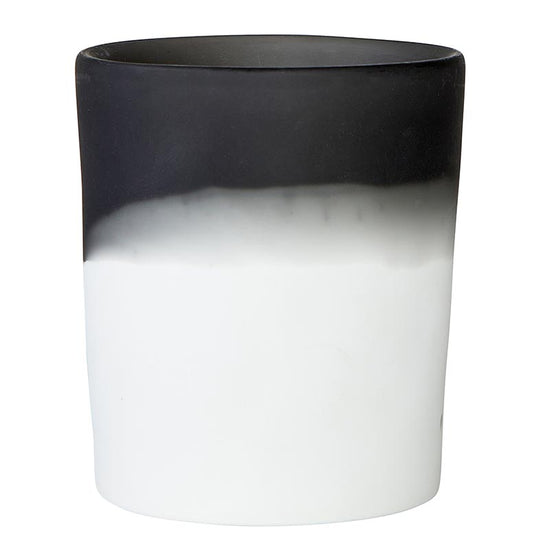 Santa Barbara Design Studio Anthracite Gray & White Resin DOF Glass, Set Of 4 - lily & onyx