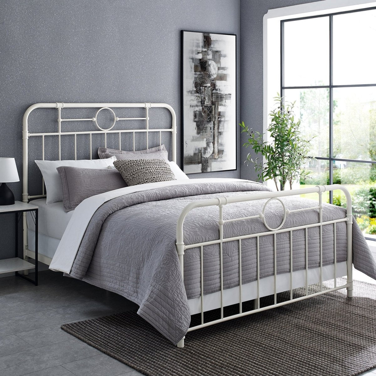 Walker Edison Antiqua Queen Bed - lily & onyx