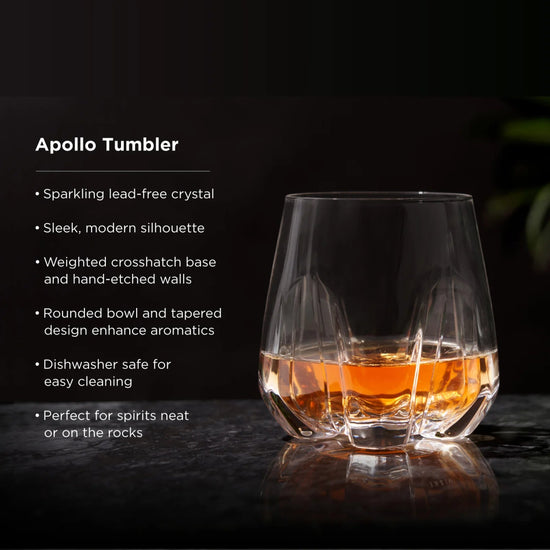 Viski Apollo Crystal Tumbler - lily & onyx