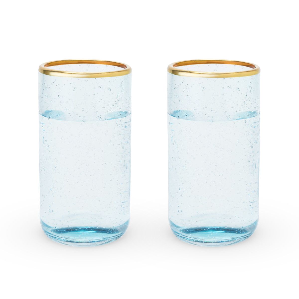 Twine Aqua Bubble Glass Tumbler Set - lily & onyx