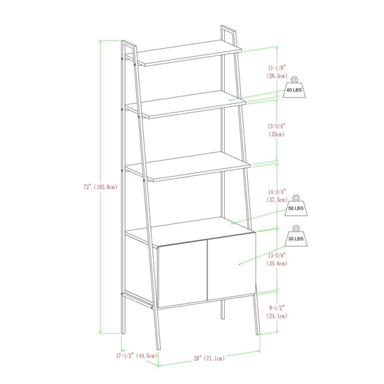 Walker Edison Arlo Storage Bookshelf - lily & onyx