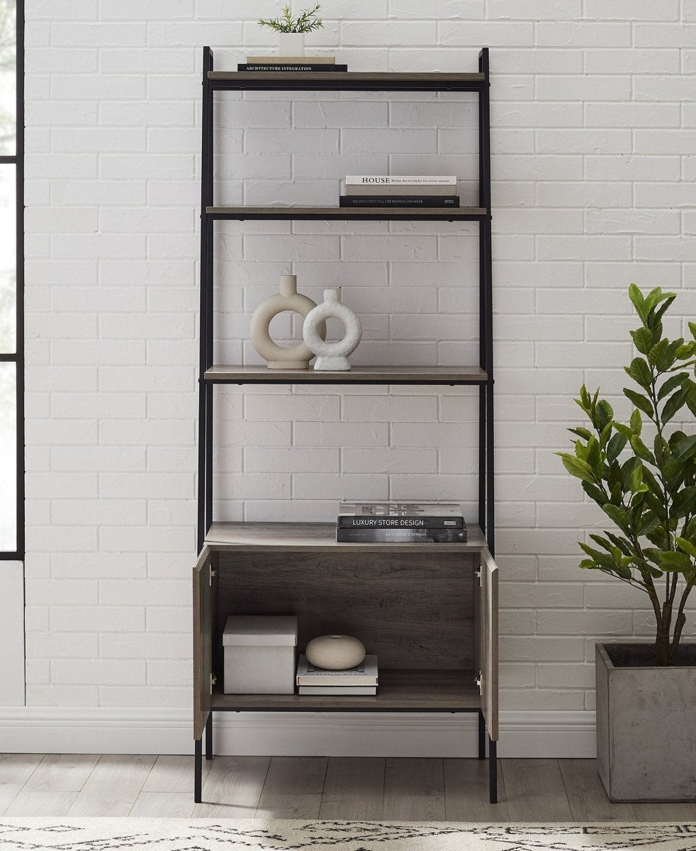 Walker Edison Arlo Storage Bookshelf - lily & onyx